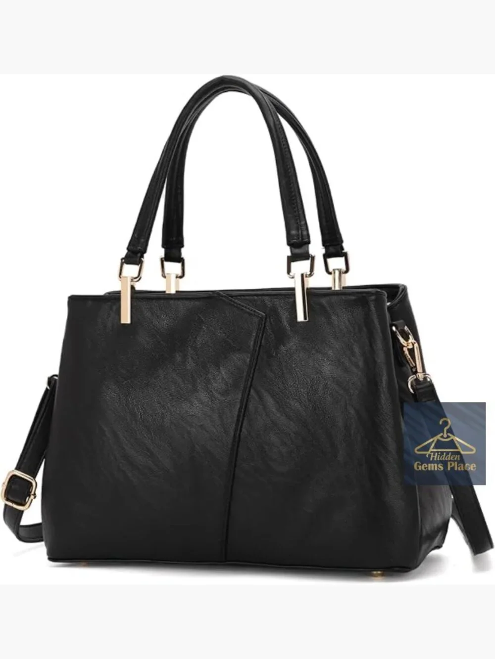 Medium Hobo Shoulder Tote Handbag Faux Leather Crossbody Purse